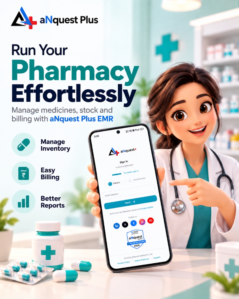 Run Your Pharmacy Effortlessly with aNquest+ EMR